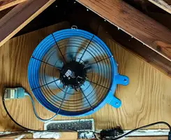 attic fan services with installed attic ventilation fan system in Hialeah, FL